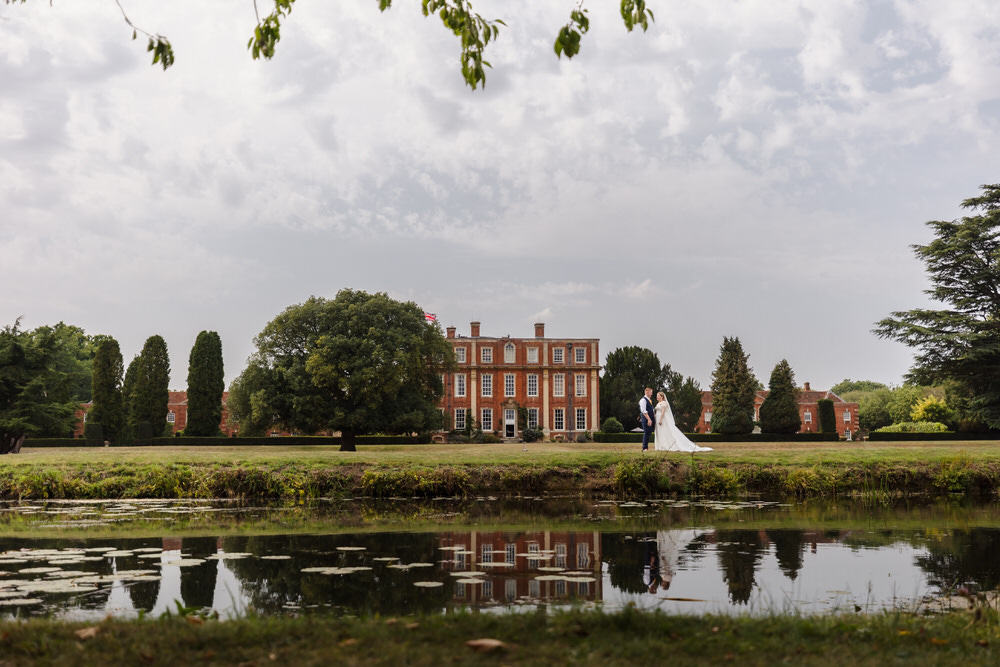Wedding couple photographed at a Worcestershire country house estate by Once in a Lifetime Photography